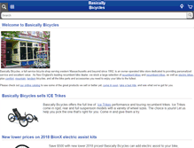 Tablet Screenshot of basicallybicycles.com